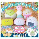 Art Univ. Techni Colour Mochipan Fuwafuwa Flocky Ball Chain Mascot [All 6 type set(Full Complete)]