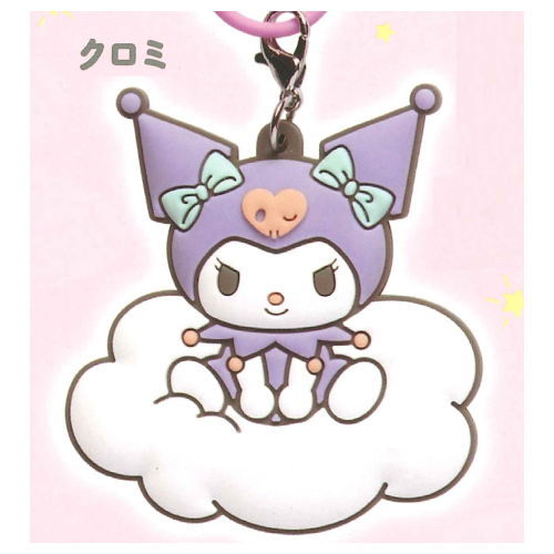 Sanrio Characters Relax! Mejirushi Rubber Charm [3.Kuromi]