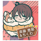 Yurucamp Charabanchoukou Rubber mascot [7.Ena Saitou & Chikuwa]