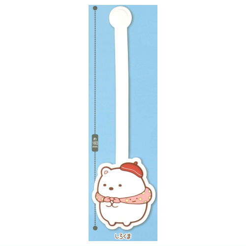 Sumikkogurashi Mejirushi Rubber Tag [1.Shirokuma]