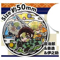 Pita! Deforme Anime Kimetsu no Yaiba Icchidanketsu Can Badge [1.Tanjiro & Zenitsu & Inosuke]