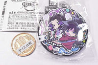 Pita! Deforme Anime Kimetsu no Yaiba Icchidanketsu Can Badge [3.Giyu & Shinobu]