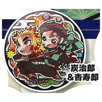 Pita! Deforme Anime Kimetsu no Yaiba Icchidanketsu Can Badge [4.Tanjiro & Kyojuro]