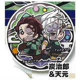 Pita! Deforme Anime Kimetsu no Yaiba Icchidanketsu Can Badge [5.Tanjiro & Tengen]