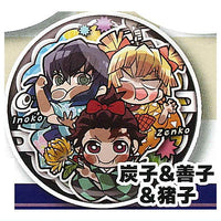 Pita! Deforme Anime Kimetsu no Yaiba Icchidanketsu Can Badge [7.Sumiko & Zenko & Inoko]