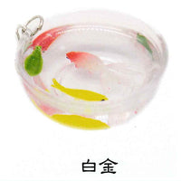 Four-tailed goldfish small bowl [2.White Gold]