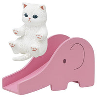 mofusand slide cat [2.White (pink slide)]