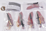Die-cast! With case! Super mini camping knife mascot II [All 5 type set(Full Complete)]