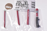 Die-cast Mini mini fishing tackle mascot vol.6 [2.Rod/red]