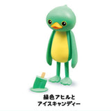 Subetegaoshimaininatta Duck mascot figure [2.Green duck and popsicle]