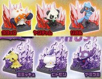 Pokemon Diorama Collect Fighting & Ghost [All 6 type set(Full Complete)]