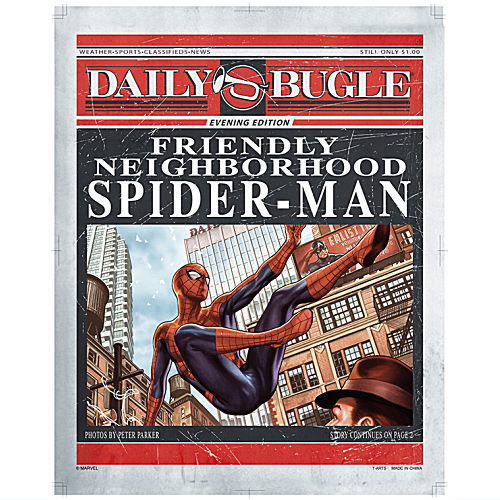 Spider-Man Daily Bugle Fabric Poster Collection [3.Your Friendly Neighborhood Spider-Man (C)]