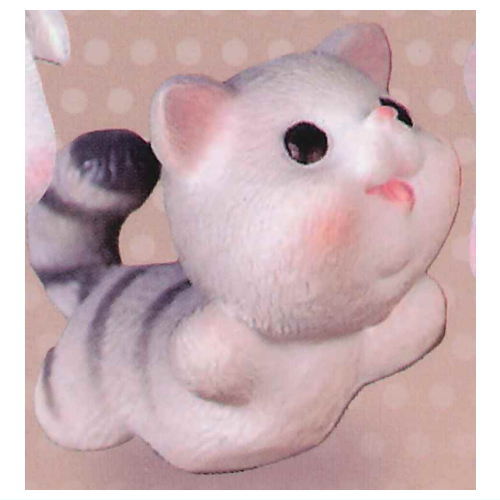 Potterri Cat Miniature Mascot [5.Gray cat (2)]