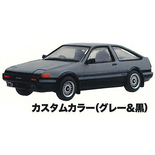 1/64 scale minicar MONO COLLECTION Toyota Sprinter Trueno AE86 [3.Custom Color (Gray & Black)]