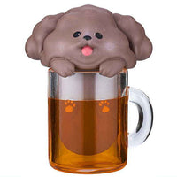 TAMA-KYU Beer Mug Animal [5.Toy poodle (dark beer)]