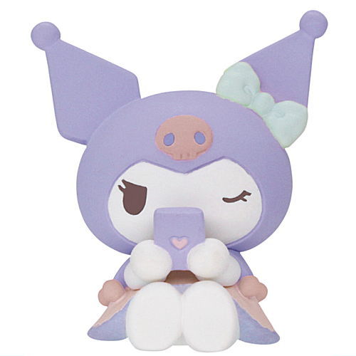 Sanrio Characters Home Time Figure Latte Color [4.Kuromi]