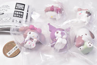 Sanrio Characters Home Time Figure Latte Color [All 5 type set(Full Complete)]