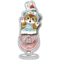 mofusand x Sanrio Characters Soda Acrylic Keychain [2.Hangyodon]