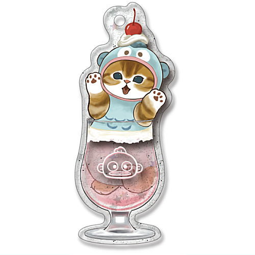 mofusand x Sanrio Characters Soda Acrylic Keychain [2.Hangyodon]