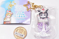 mofusand x Sanrio Characters Soda Acrylic Keychain [3.Kuromi]