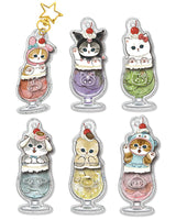 mofusand x Sanrio Characters Soda Acrylic Keychain [All 6 type set(Full Complete)]