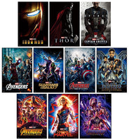 Marvel Cinematic Fabric Poster Collection [All 10 type set(Full Complete)]