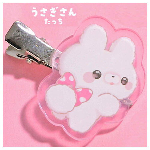 Sukuttotacchisan Acrylic Bangs Clip [3.Rabbit tacchi]