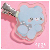 Sukuttotacchisan Acrylic Bangs Clip [4.Bear tacchi]