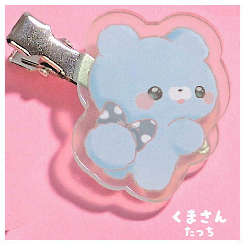 Sukuttotacchisan Acrylic Bangs Clip [4.Bear tacchi]