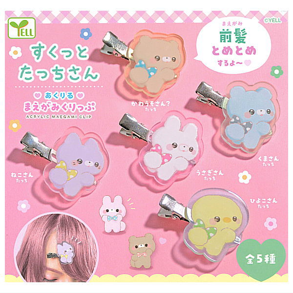 Sukuttotacchisan Acrylic Bangs Clip [All 5 type set(Full Complete)]