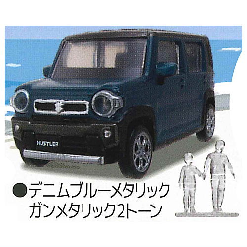 1/64 PLUS Suzuki Hustler NEW COLOR [2.Denim Blue Metallic Gun Metallic 2 Tone]