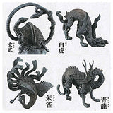 Capsule Q Museum Choju Artist Jun Sato's SJINJU Legendary Four Gods [A.Bronze tone 4 types set (1.2.3.4)]