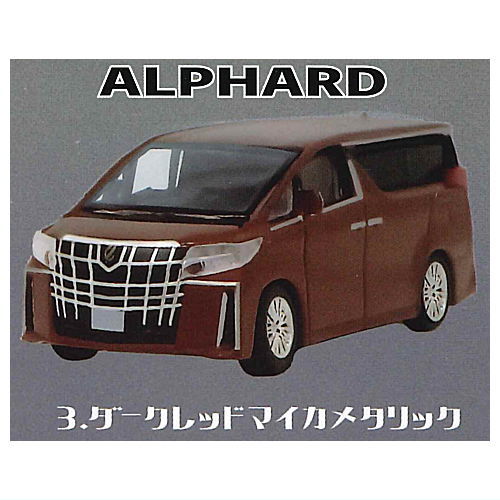 Alphard Vellfire 1/87 Scale Collection [3.Alphard Dark Red Mica Metallic]