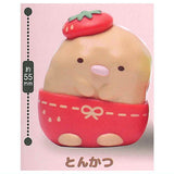 Sumikkogurashi Narabete kawaii! Strawberry hat de omekashi mascot [1.Tonkatsu]