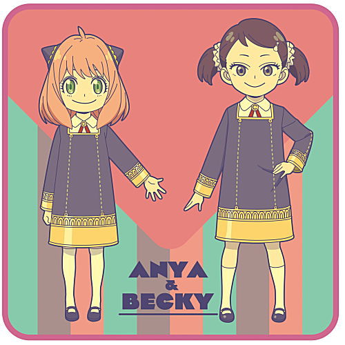 SPYxFAMILY mini towel [7.Anya & Becky]