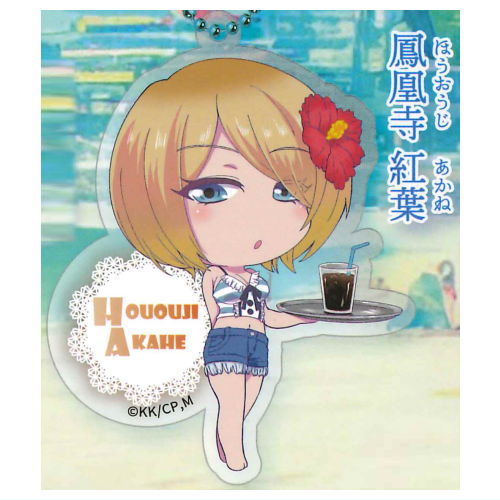 Goddess cafe terrace deformed acrylic key chain [3.Akane Hououji]