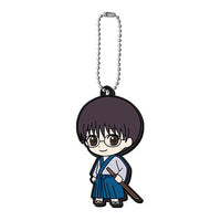 Gintama Capsule Rubber Mascot Gashapon ha akerumaegaichiban tanoshii [2.Shinpachi Shimura]