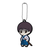 Gintama Capsule Rubber Mascot Gashapon ha akerumaegaichiban tanoshii [2.Shinpachi Shimura]