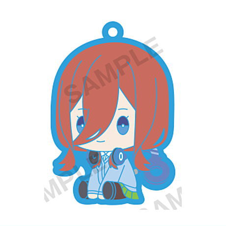 The Quintessential Quintuplets petattonejimaki rubber strap [3.Miku Nakano]