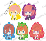 The Quintessential Quintuplets petattonejimaki rubber strap [All 5 type set(Full Complete)]