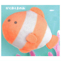 Tsuburana hitomi no Aquarium Plush Badge Emerald Green [3.Clown fish]