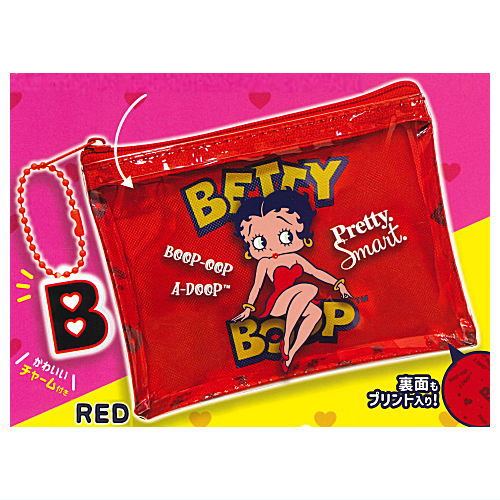 Betty Boop clear pouch [1.RED]
