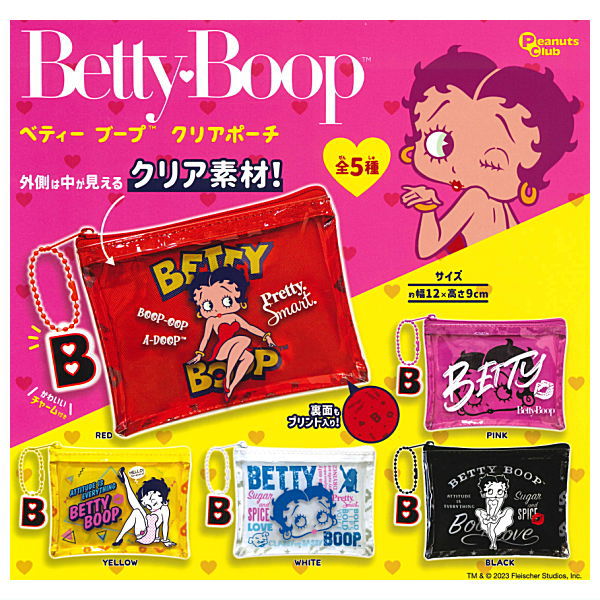 Betty Boop clear pouch [All 5 type set(Full Complete)]