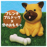 Petit Figure Collection DOG [3.French bulldog x bone toy]