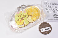 Sumikkogurashi Juicy! Pukkuri clear key chain [2.Penguin? & Tapioca]