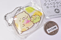 Sumikkogurashi Juicy! Pukkuri clear key chain [4.Neko & Zassou]