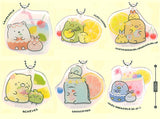 Sumikkogurashi Juicy! Pukkuri clear key chain [All 6 type set(Full Complete)]