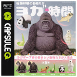 Capsule Q Museum Sato Kunio's animals Yoga time [All 6 type set (Full Complete)]