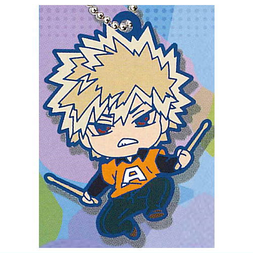 Deformed Rubber! My Hero Academia School Festival Keychain [2.Katsuki Bakugo]
