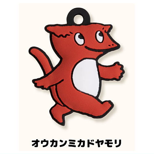 Tekuteku Animal Pukkuri Rubber Mascot [5.Crested gecko]